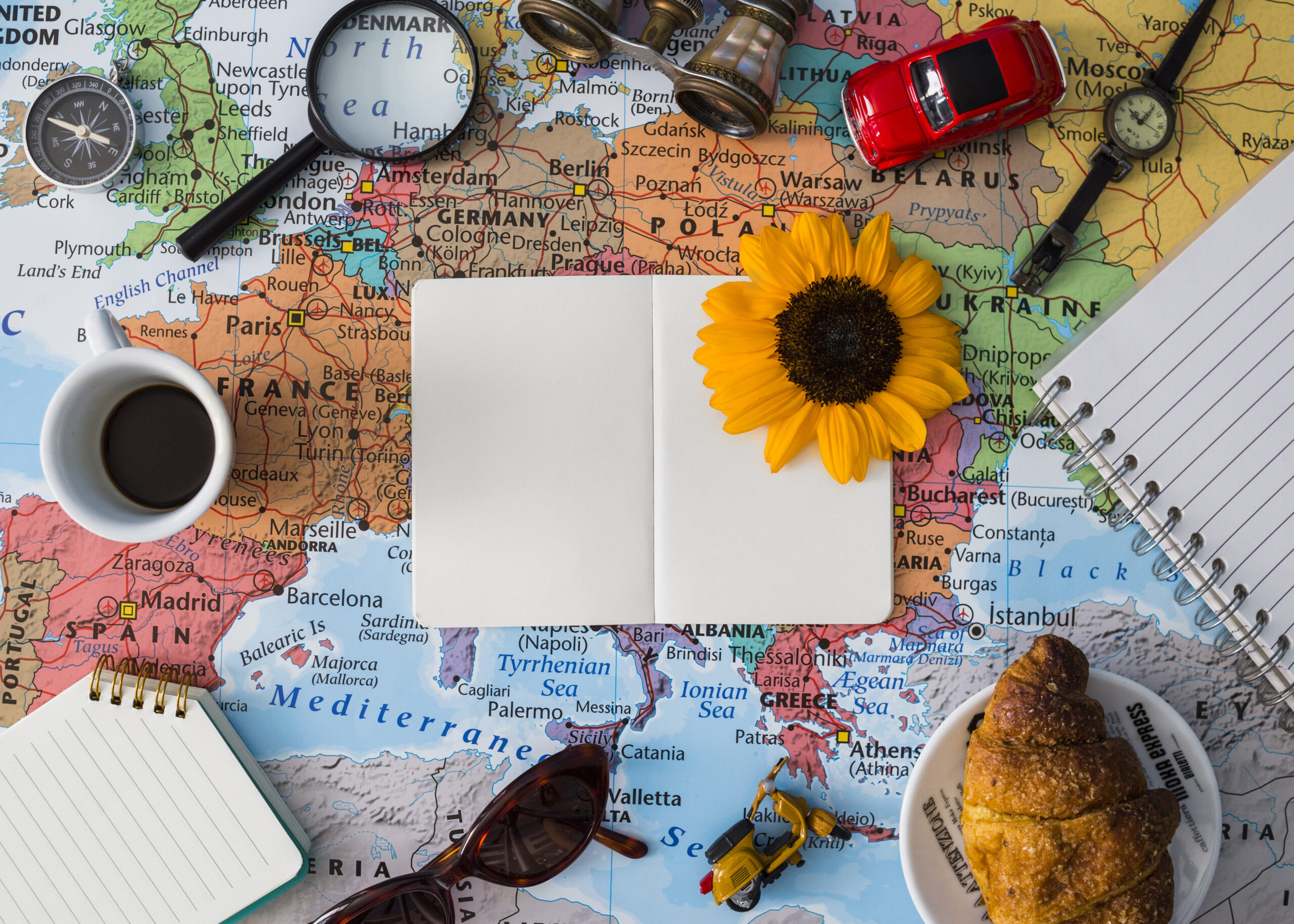 travel-elements-composition-with-open-book